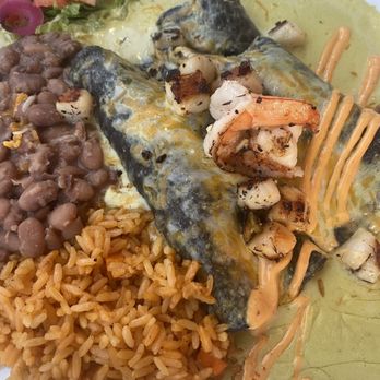 La Terraza De Taos Cocina - Seafood enchiladas - Mexican Near Me - Taos, New Mexico
