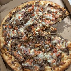 Nina's Traditional Greek Cuisine & Pizzeria - Greek Gyro Pizza