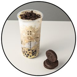 Oreo brûlée boba milk