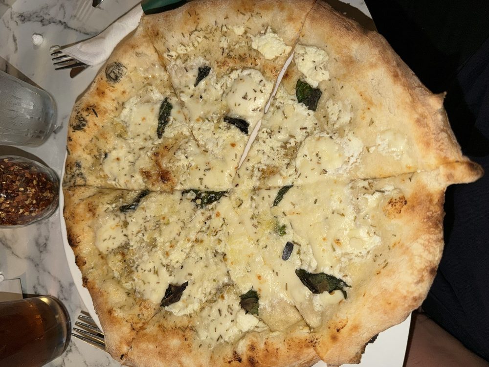 Food from Mario's Woodfired Pizzeria