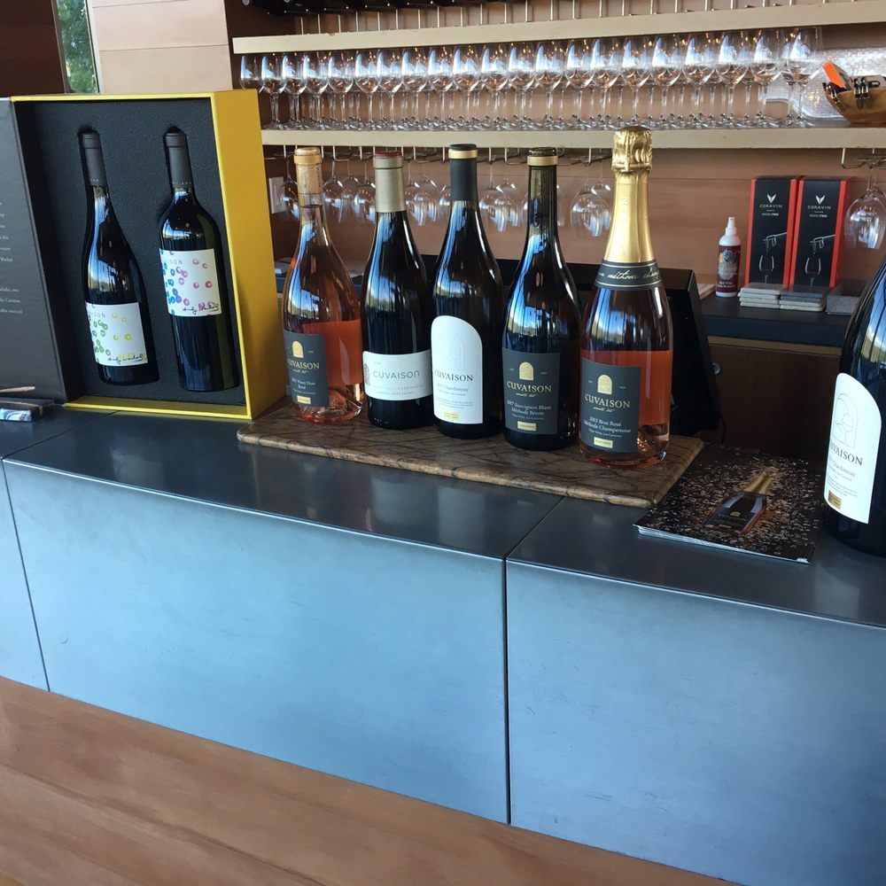 Cuvaison - Beautiful display of their wine - Wineries Near Me - Napa, California Cuvaison - Beautiful display of their wine - Wineries Near Me - Napa, California