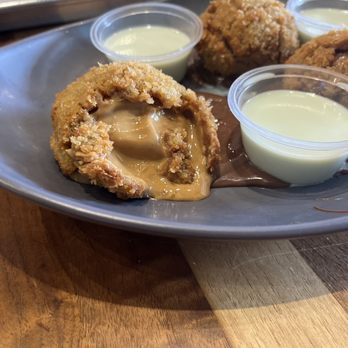 Brgr Stop - Fried peanut balls... way too much peanut butter. - American Near Me - Fort Lauderdale, Florida