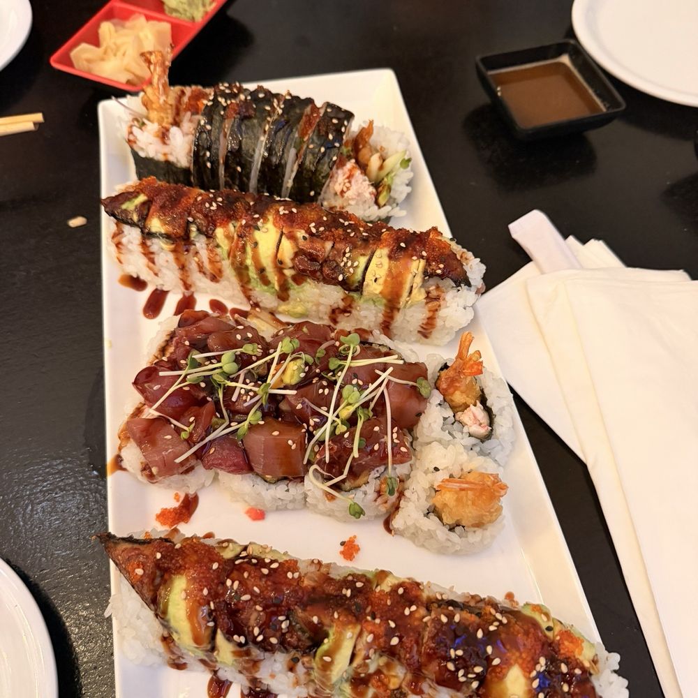 Miso Phat Sushi Lahaina - Miso phat roll and some other rolls we ordered - Sushi Bars Near Me - Lahaina, Hawaii