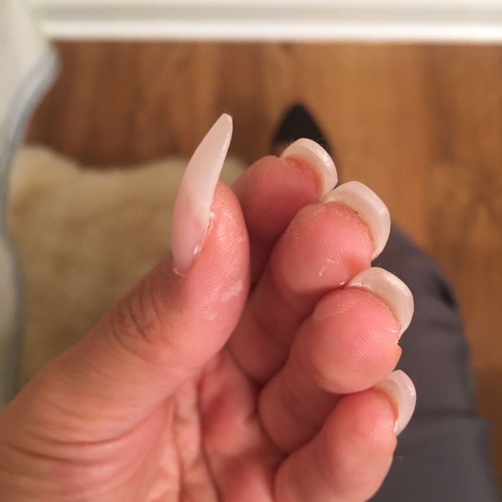 Nail Design - Anyone can point out what's wrong with this? Apparently this is a $40 manicure. - Nail Salons Near Me - Bellevue, Washington Nail Design - Anyone can point out what's wrong with this? Apparently this is a $40 manicure. - Nail Salons Near Me - Bellevue, Washington