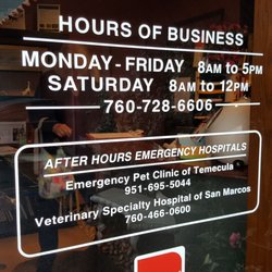 Hours of business.