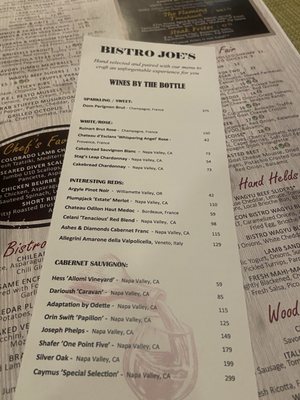 Menu photo 5 Bistro Joe's Birmingham, MI