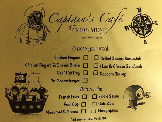 Menu photo 5 Captain's Cafe Myrtle Beach, SC