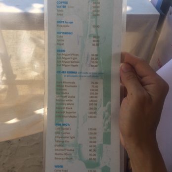 Happy Bar - Drink menu - Bars Near Me - San Vicente, PLW