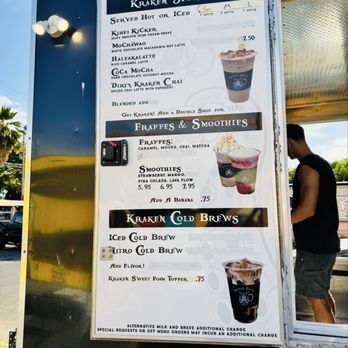 Kraken Coffee - Menu! - Coffee & Tea Near Me - Kihei, Hawaii