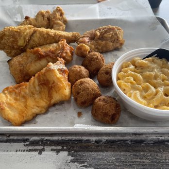 Captain's Catch - Cod, chicken Tenders, Mac and cheese, and Hush Puppies - Seafood Near Me - Greensboro, North Carolina Captain's Catch - Cod, chicken Tenders, Mac and cheese, and Hush Puppies - Seafood Near Me - Greensboro, North Carolina