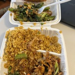 Chicken and broccoli lunch combo. Not worth the money.