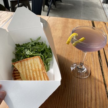 Retreat - Grilled cheese, black orchid(?) cocktail - Cafes Near Me - Seattle, Washington Retreat - Grilled cheese, black orchid(?) cocktail - Cafes Near Me - Seattle, Washington