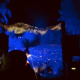 Halloween is especially fun with blacklight lit stations.