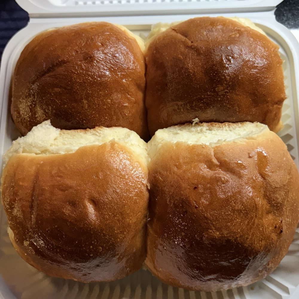 Four huge Baked Char Sui Bao Four huge Baked Char Sui Bao