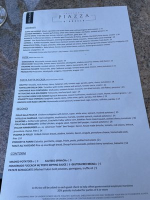 Menu photo 6 Piazza D'Angelo Mill Valley, CA Menu photo 6 Piazza D'Angelo Mill Valley, CA