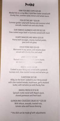 Menu photo 2 Seumus's Irish Bar Picton, MBH