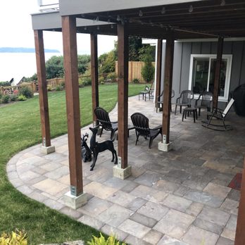 Terreworks - Custom stone patio - Landscape Architects or Designers Near Me - Seattle, Washington