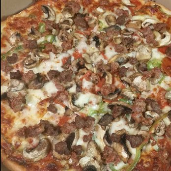 Zois Pizza Palace - Zois Special - Specialty Pizza - Topped with onions, peppers, mushrooms, pepperoni, sausage, and meatballs - Pizza Near Me - Seymour, Connecticut Zois Pizza Palace - Zois Special - Specialty Pizza - Topped with onions, peppers, mushrooms, pepperoni, sausage, and meatballs - Pizza Near Me - Seymour, Connecticut