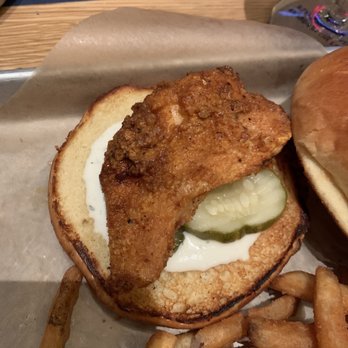 BJ's Restaurant & Brewhouse - Nashville hot chicken sandwich - Breweries Near Me - Lansing, Michigan