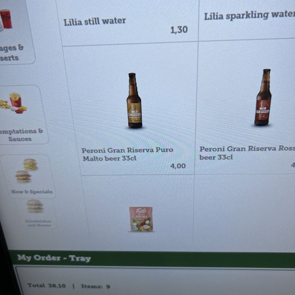 McDonald's - Beer menu! - Fast Food Near Me - Rome, RM