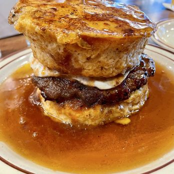 Atomic Cowboy - Overland Park - Daliah with biscuit French toast - Sports Bars Near Me - Overland Park, Kansas Atomic Cowboy - Overland Park - Daliah with biscuit French toast - Sports Bars Near Me - Overland Park, Kansas