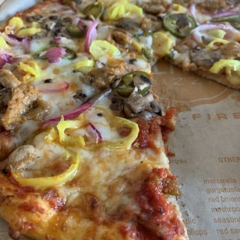 Blaze Pizza - Hot Link (11-inch)  - olives  + mushrooms - Salad Near Me - Rancho Cucamonga, California