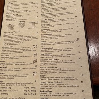 Rick's Chophouse - Menu - Seafood Near Me - McKinney, Texas
