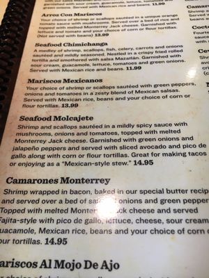 Menu photo 3 Torero's Mexican Restaurant Goldsboro, NC