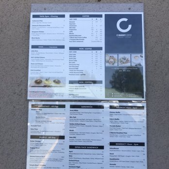 C Market Coffee - Menu posted by the door - Coffee Roasteries Near Me - Coquitlam, British Columbia C Market Coffee - Menu posted by the door - Coffee Roasteries Near Me - Coquitlam, British Columbia