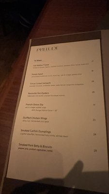 Menu photo 1 Prelude San Francisco, CA Menu photo 1 Prelude San Francisco, CA