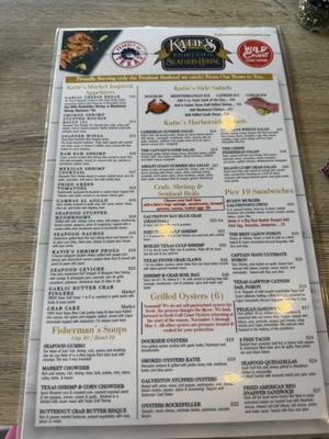 Menu photo 1 Katie's Seafood House Galveston, TX Menu photo 1 Katie's Seafood House Galveston, TX