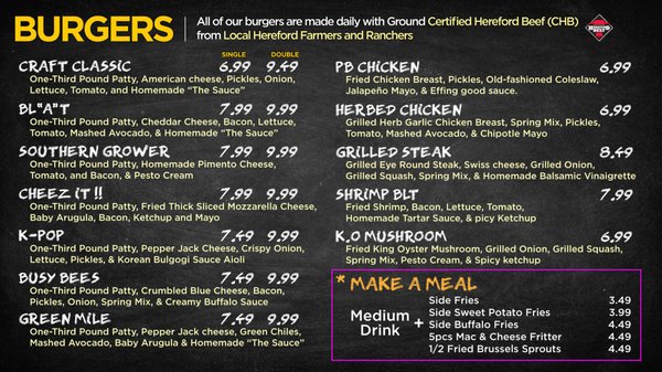 Menu photo 8 Craft Burger by Shane Alpharetta, GA