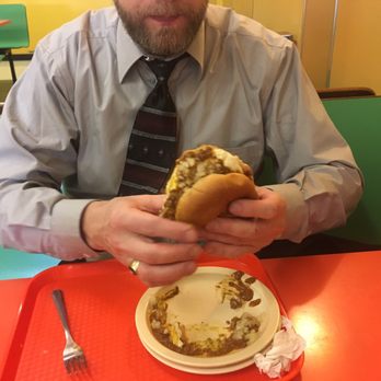 Coney Island Lunch - About to dive in - Hot Dogs Near Me - Johnstown, Pennsylvania