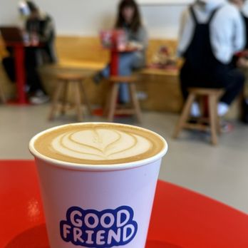 Good Friend Coffee - Vanilla Latte - Coffee & Tea Near Me - Los Angeles, California Good Friend Coffee - Vanilla Latte - Coffee & Tea Near Me - Los Angeles, California