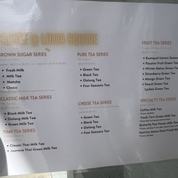 DaCafe - Menu - Bubble Tea Near Me - San Diego, California