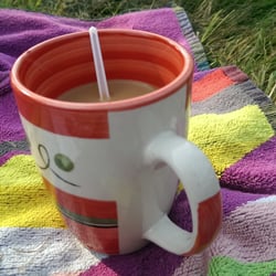 Naturfreibad Heil - Leckerer Kaffee, individuell serviert.