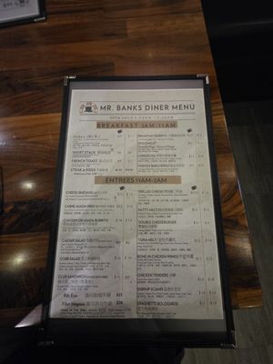 Menu photo 2 Mr. Banks Diner Commerce, CA