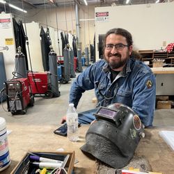 Welding Skills Test and Training Center - Passed his weld test