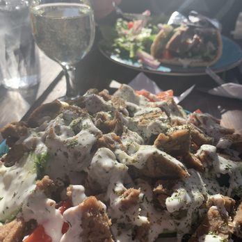 Mad Greek - Delicious Spartan Salad w/ gyro meat- beautifully made! - Greek Near Me - Moscow, Idaho Mad Greek - Delicious Spartan Salad w/ gyro meat- beautifully made! - Greek Near Me - Moscow, Idaho