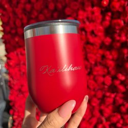 Michelle Clemen - Tumbler engraving at the Hawaii Food and Wine Festival.