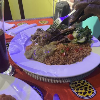 Joloff - Lamb Shank with Joloff Veggie, Rice - Senegalese Near Me - Brooklyn, New York