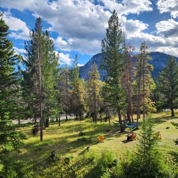 HI-Banff Alpine Centre - View from my balcony of the Mary Belle Barclay Bldg - Hotels Near Me - Banff, Alberta