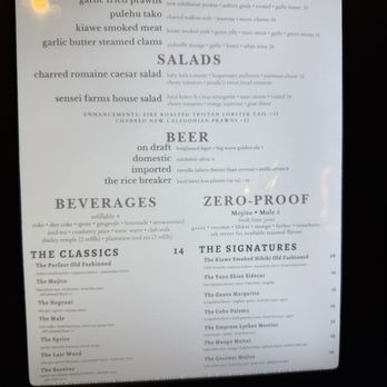 The Cutlery - Menu 1/2 - June 2025 - VN - Steakhouses Near Me - Honolulu, Hawaii