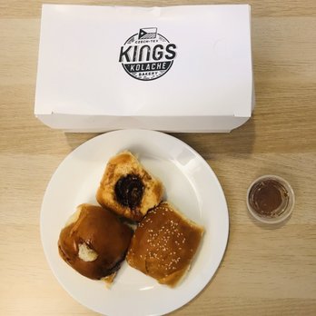Kings Kolache - Banana Nutella, Smoked Sausage, Cheese and Candied Jalapeo Kolache, Maple Syrup, Breakfast Sausage, Egg & Cheese - Bakeries Near Me - Brooklyn, New York