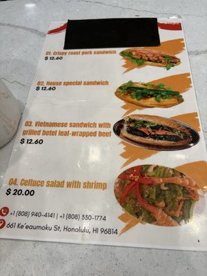 Menu photo 5 Banh Mi Paradise Honolulu, HI Menu photo 5 Banh Mi Paradise Honolulu, HI