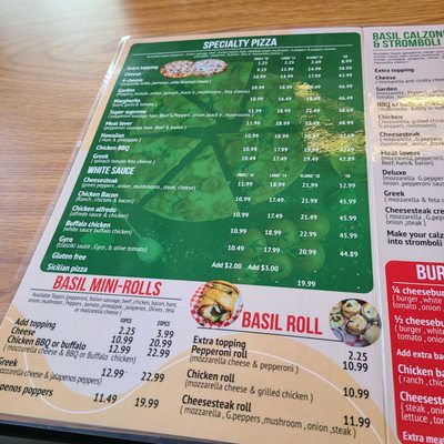 Menu photo 8 Basil pizza Roanoke, VA