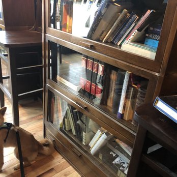 Bookhouse Brewing - small dog in brewery with books - Breweries Near Me - Cleveland, Ohio