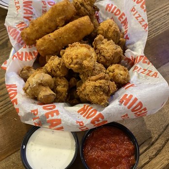 Hideaway Pizza - 50/50 appetizer - Pizza Near Me - Norman, Oklahoma Hideaway Pizza - 50/50 appetizer - Pizza Near Me - Norman, Oklahoma