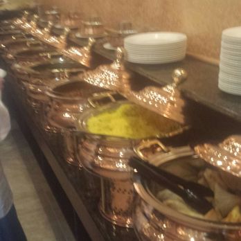 India Restaurant - Buffet setting - there were 2 sets to deal with guests - Indian Near Me - Providence, Rhode Island