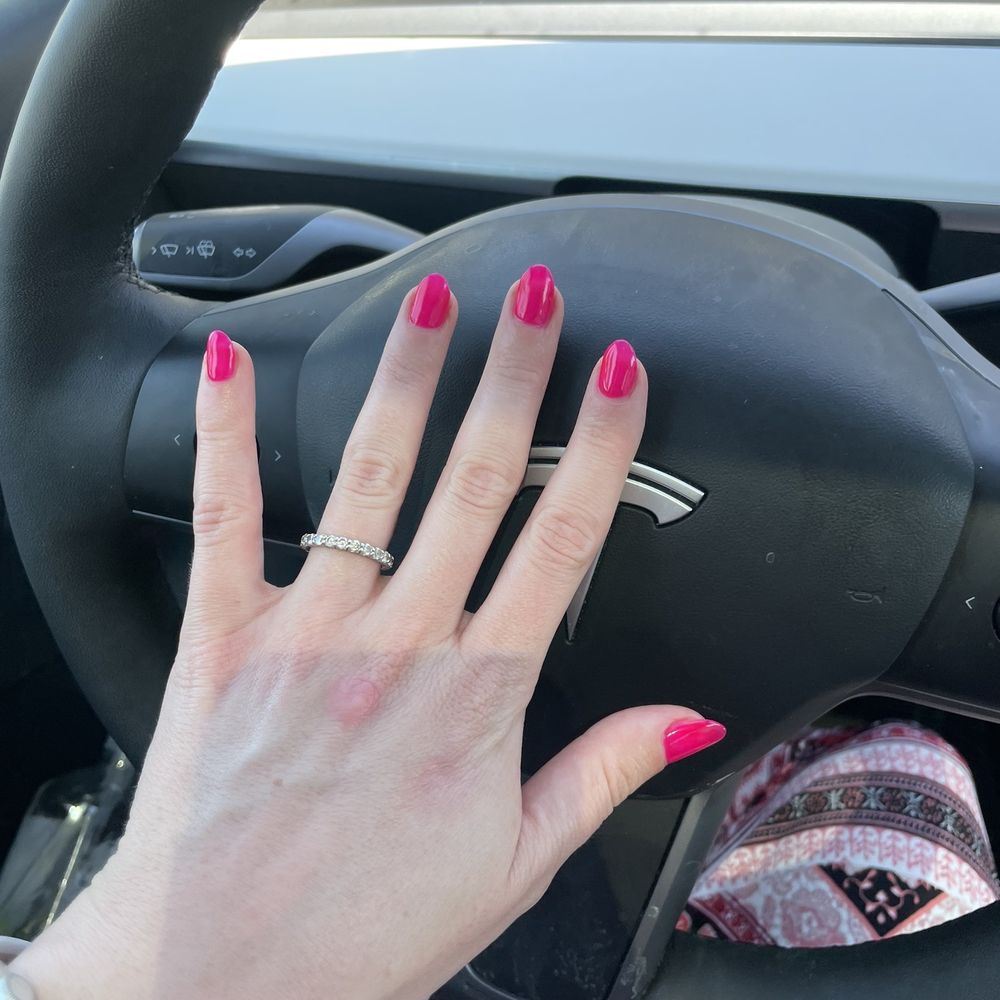 Eco Nail Lounge - Another beautiful job by Blossom Eco Nails! Love my Barbie inspired mani/pedi - Nail Salons Near Me - Elk Grove, California
